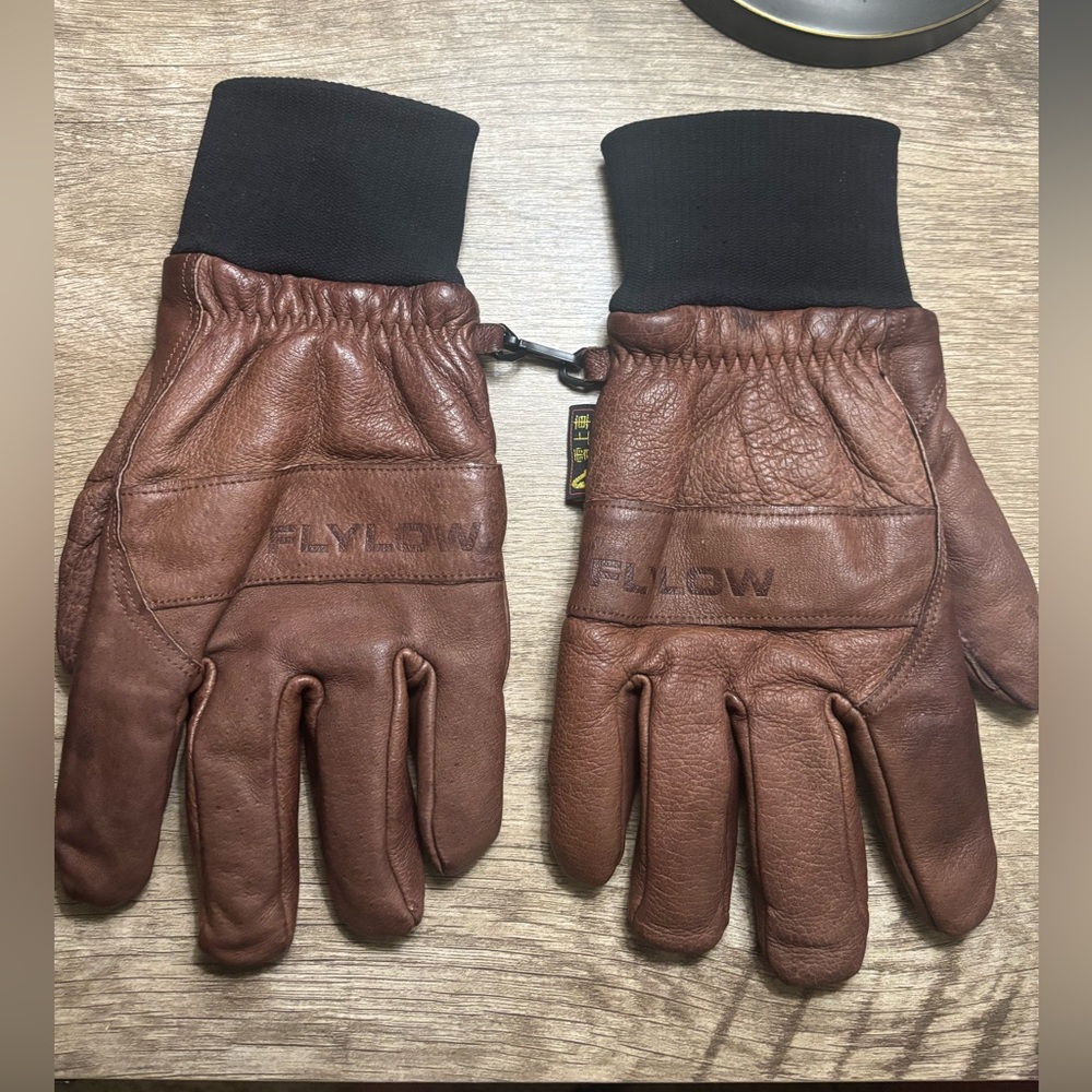 Flylow Ridge Brown Leather Gloves